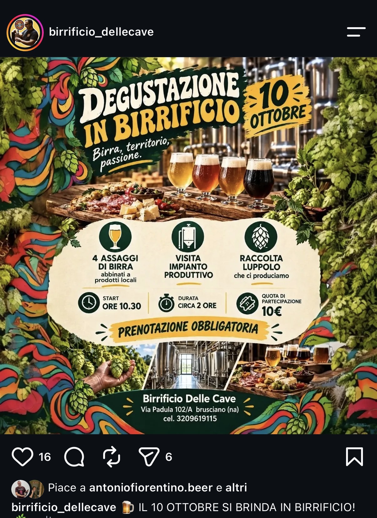 Degustazione in Birrificio delle Cave