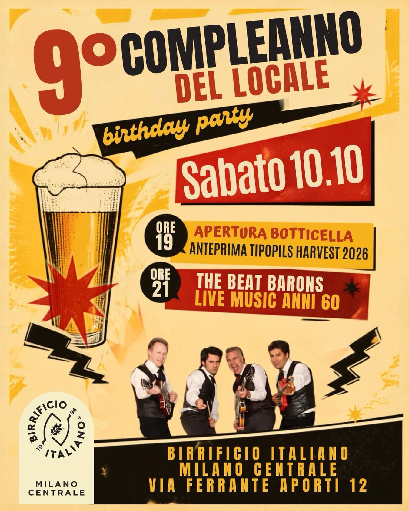 9° COMPLEANNO DEL LOCALE