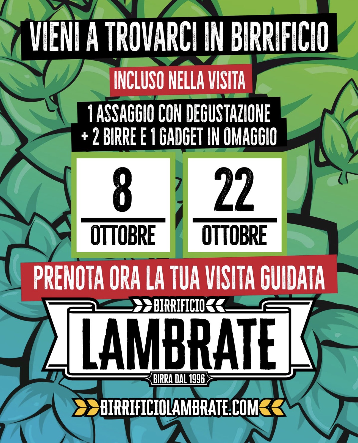 VIENI A TROVARCI IN BIRRIFICIO