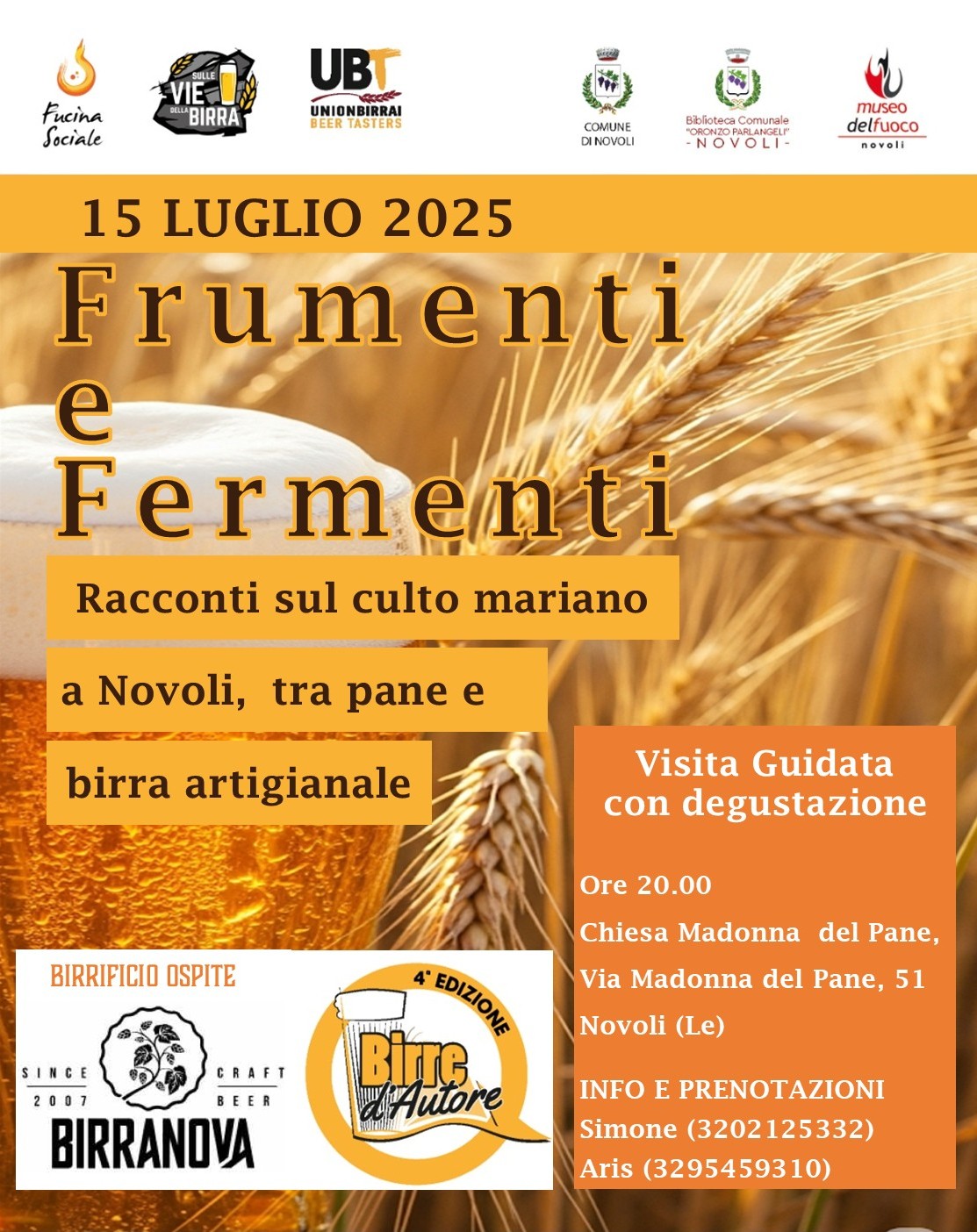 A Novoli torna "Frumenti e Fermenti"