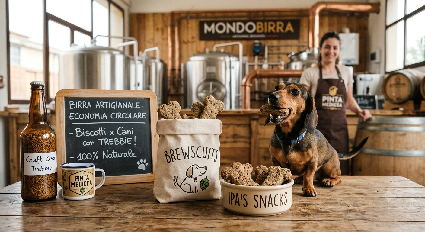 Dalla Sala Cottura alla Ciotola: Le Trebbie di Birra Diventano Biscotti per Cani
