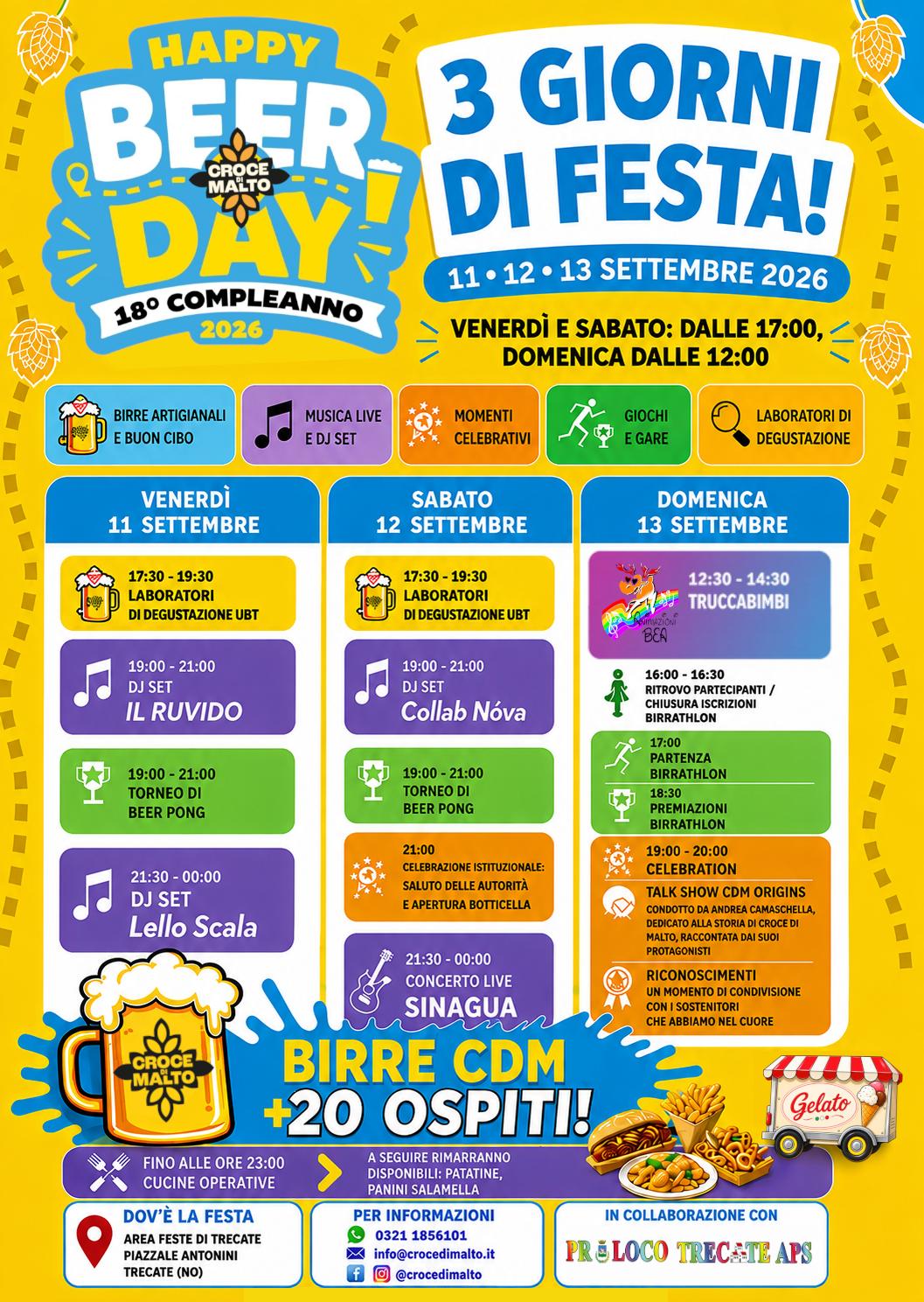 🍺 Festeggiamo 18 Anni insieme! Ti aspettiamo all'Happy Beer Day (11-13 Settembre)