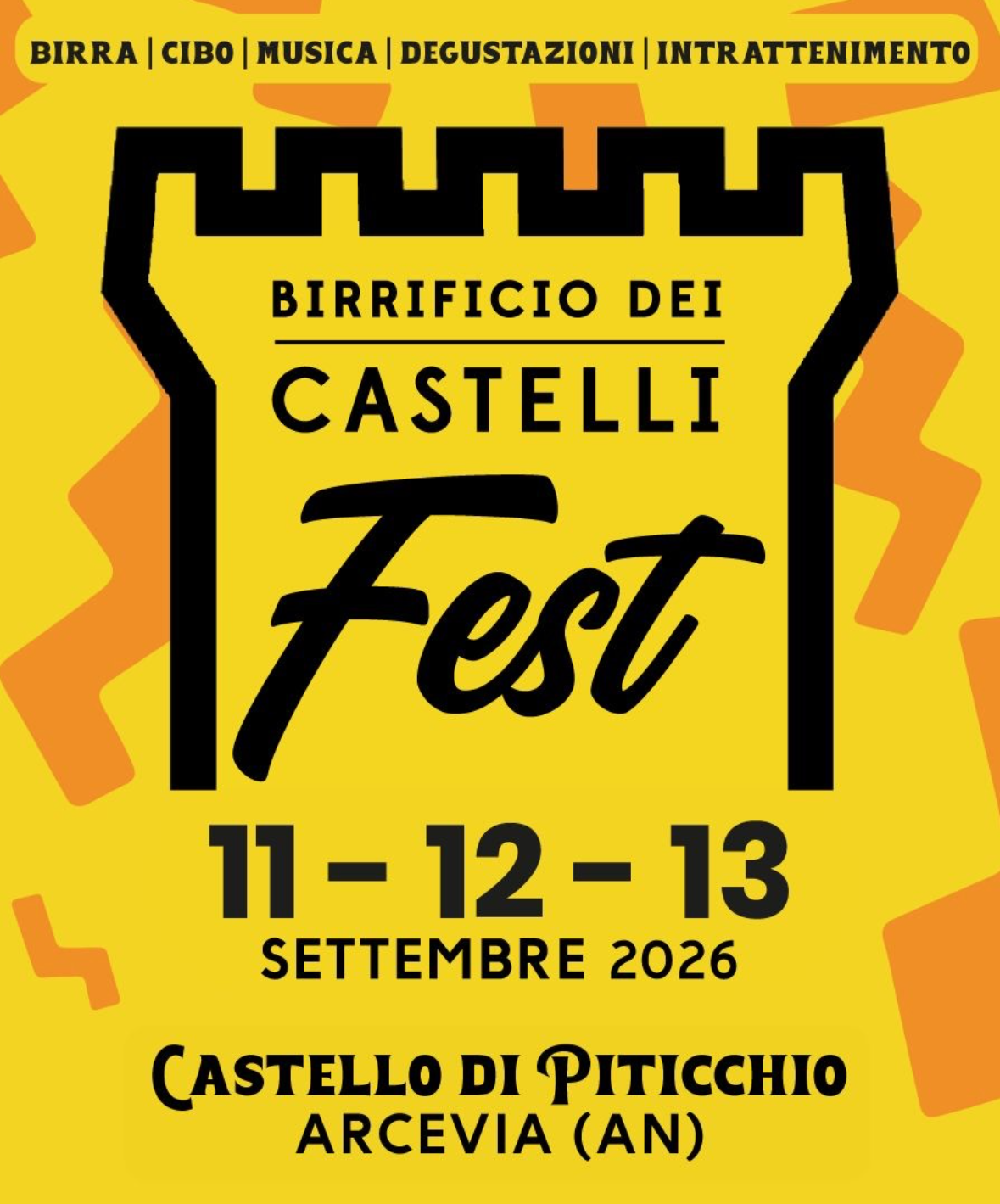 🎉 Dal 11 al 13 Settembre torna il Birrificio dei Castelli Fest! Programma, Tap List e Menu