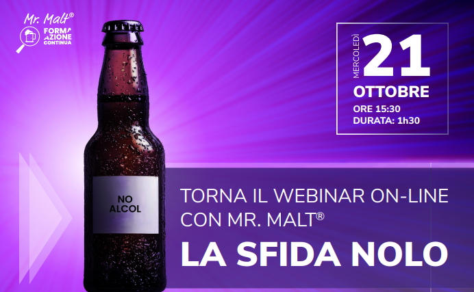 Torna la Formazione Mr. Malt: Webinar Online "La Sfida NOLO"